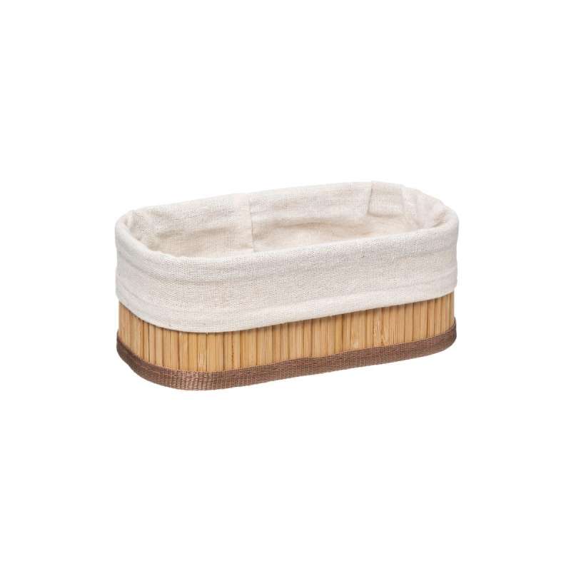 Set de 3 paniers de rangement en bambou naturel - bac de rangement à prix de gros