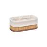 Set de 3 paniers de rangement en bambou naturel - bac de rangement à prix de gros Set de 3 paniers de rangement en bambou naturel - bac de rangement à prix de gros