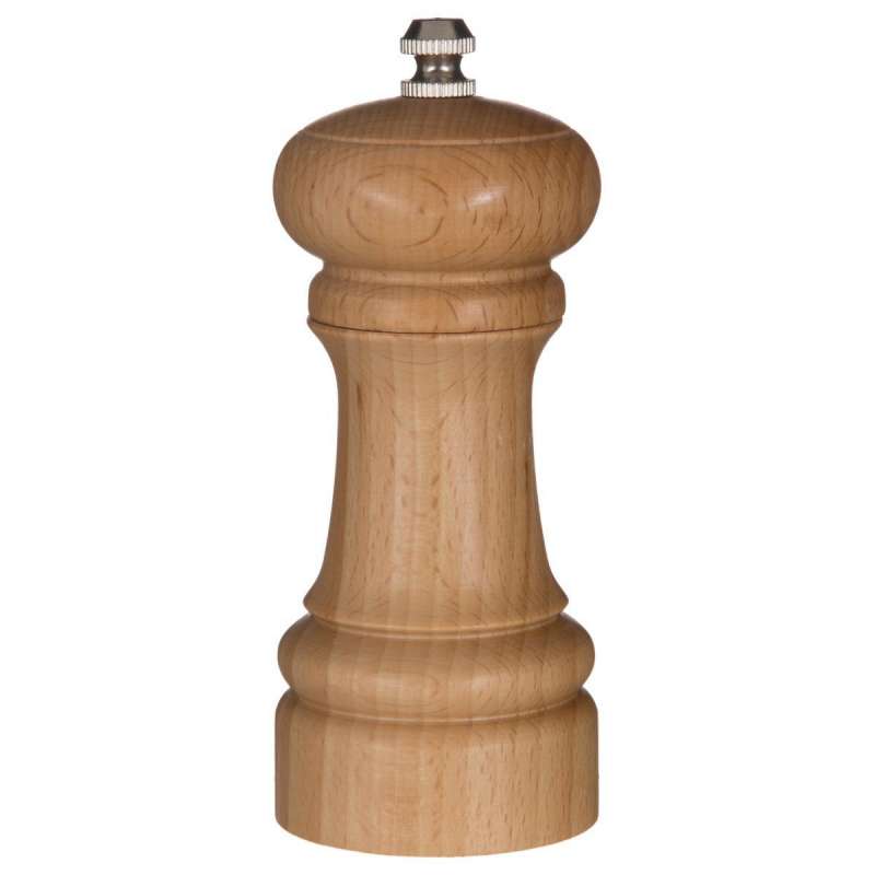 Moulin sel et poivre ''Bistrot'' H14,5cm en bois à prix grossiste - Moulin à poivre à prix de gros Moulin sel et poivre ''Bistrot'' H14,5cm en bois à prix grossiste - Moulin à poivre à prix de gros