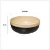 Saladier D20cm Modern Color Noir - Saladier à prix grossiste Saladier D20cm Modern Color Noir - Saladier à prix grossiste