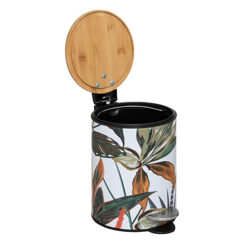 Poubelle métal soft close 3L Palawan multicolore - poubelle à prix grossiste