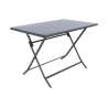 Table rectangulaire pliante graphite 4 p - table de jardin à prix de gros