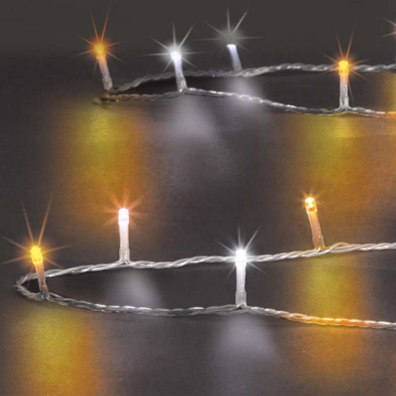 Guirlande lumineuse extérieur 200 LED blanc froid/blanc chaud 20m - guirlande de Noël à prix grossiste