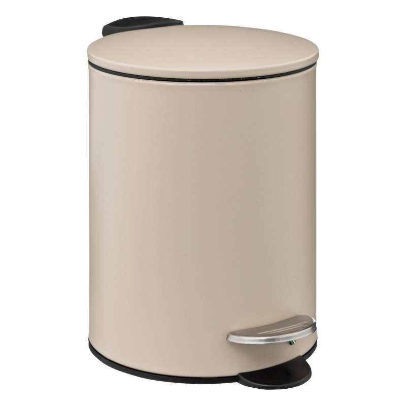 Poubelle métal soft close 3L Colorama beige naturel à prix de gros - poubelle à prix grossiste