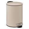 Poubelle métal soft close 3L Colorama beige naturel - poubelle à prix grossiste