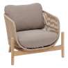 Fauteuil de salon de jardin Deona en acacia certifié FSC - chaise de jardin à prix de gros