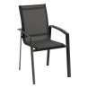 Fauteuil de jardin empilable Axant anthracite graphite en aluminium traité époxy - chaise de jardin à prix de gros Fauteuil de jardin empilable Axant anthracite graphite en aluminium traité époxy - chaise de jardin à prix de gros