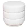 Pouf Sinan bouclette blanc - Pouf à prix grossiste Pouf Sinan bouclette blanc - Pouf à prix grossiste
