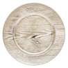 Assiette de présentation Colorama de Noël D33cm or motif bois - Assiette à prix grossiste