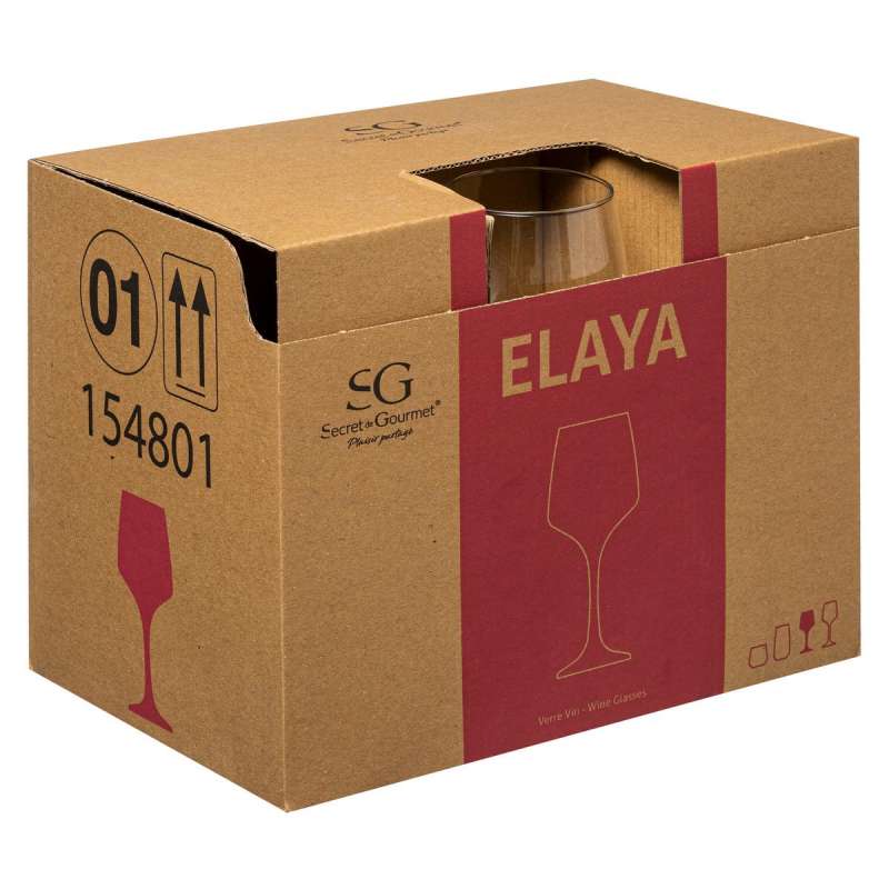 Lot de 6 verres à vin 29cl à prix grossiste - Verre à vin à prix de gros