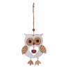 Sujet de noël hibou ajouré grelot - Blanc - Cloche à prix grossiste