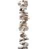Guirlande de Noël décorée Souffle polaire etoiles bois 100cm - guirlande de Noël à prix grossiste