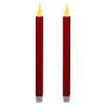 Bougies bâton LED Colorama de Noël lot de 2 - Rouge paillette - bougie LED à prix de gros Bougies bâton LED Colorama de Noël lot de 2 - Rouge paillette - bougie LED à prix de gros