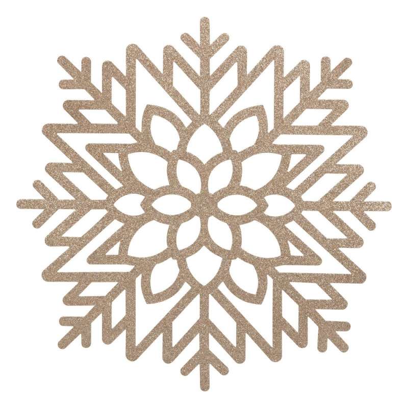 Set Table Paillette Floc 42 cm x 1 Doré - set de table à prix de gros