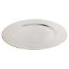 Assiette de présentation Colorama de Noël D33cm argent motif bois - Assiette à prix grossiste