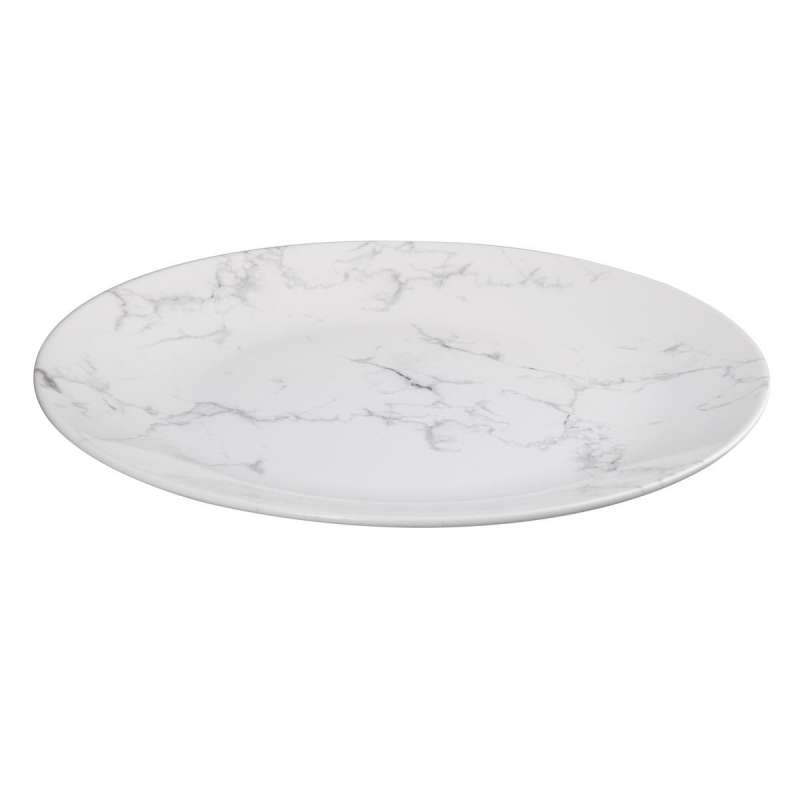 Assiette plate “Géométrie” D27cm en faïence à prix de gros - Assiette à prix grossiste