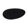Assiette à dessert Galet D23cm noir en porcelaine - Assiette à prix grossiste