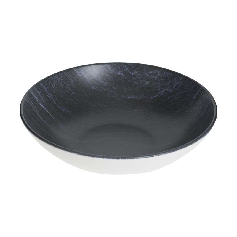 Assiette creuse en faïence D20cm ardoise à prix de gros - Assiette à prix grossiste
