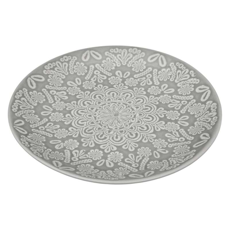 Assiette plate Hacienda D27cm en grès - Assiette à prix grossiste