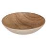 Assiette creuse gourmet effet bois “Mood” D22cm en faïence - Assiette à prix grossiste
