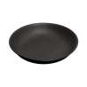 Assiette creuse Caviar D20cm noire en grès - Assiette à prix grossiste