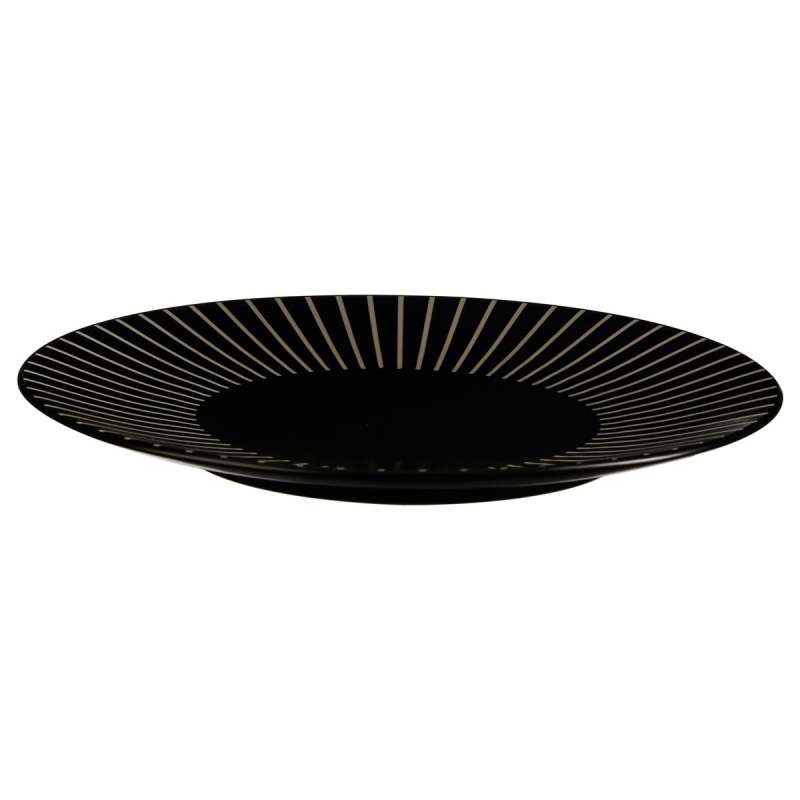 Assiette plate Sun décorée D27cm en grès à prix grossiste - Assiette à prix de gros