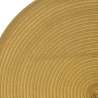 Set de table tressé rond moutarde D38cm jaune paille - set de table à prix grossiste