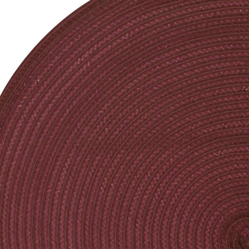 Set de table tressé D38cm prune - set de table à prix de gros