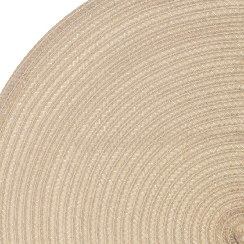 Set de table tressé D38cm beige clair - set de table à prix grossiste