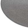Set de table tressé D38cm gris clair - set de table à prix de gros