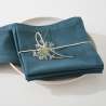 Lot de 4 serviettes de table carrées Chambray - Serviettes de table à prix grossiste