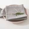 Lot de 4 serviettes de table carrées Chambray - Serviettes de table à prix de gros Lot de 4 serviettes de table carrées Chambray - Serviettes de table à prix de gros