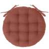 Galette de chaise ronde en coton - Chaise longue à prix grossiste Galette de chaise ronde en coton - Chaise longue à prix grossiste