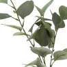 Vase avec eucalyptus et corde H45cm - fleur artificielle à prix grossiste
