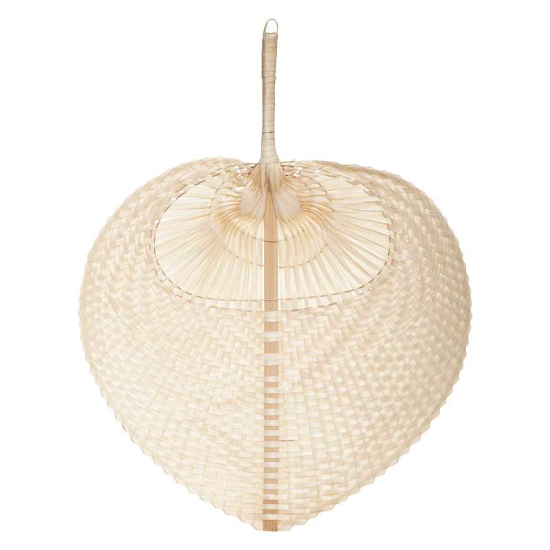 Eventail Folk bambou 30x39cm - Eventail à prix grossiste