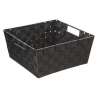 Panier de rangement carré 31x31cm tressé - bac de rangement à prix grossiste