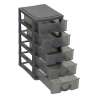 Rangement 5 tiroirs 9x13x19cm - bac de rangement à prix de gros