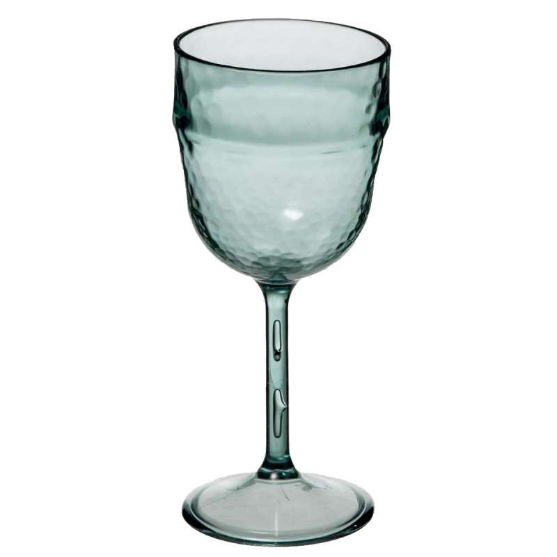 Verre à vin martelé Green Harmony vert - Verre à vin à prix de gros