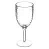Verre à pied Estiva en plastique martelé 35cl - Verre à vin à prix de gros