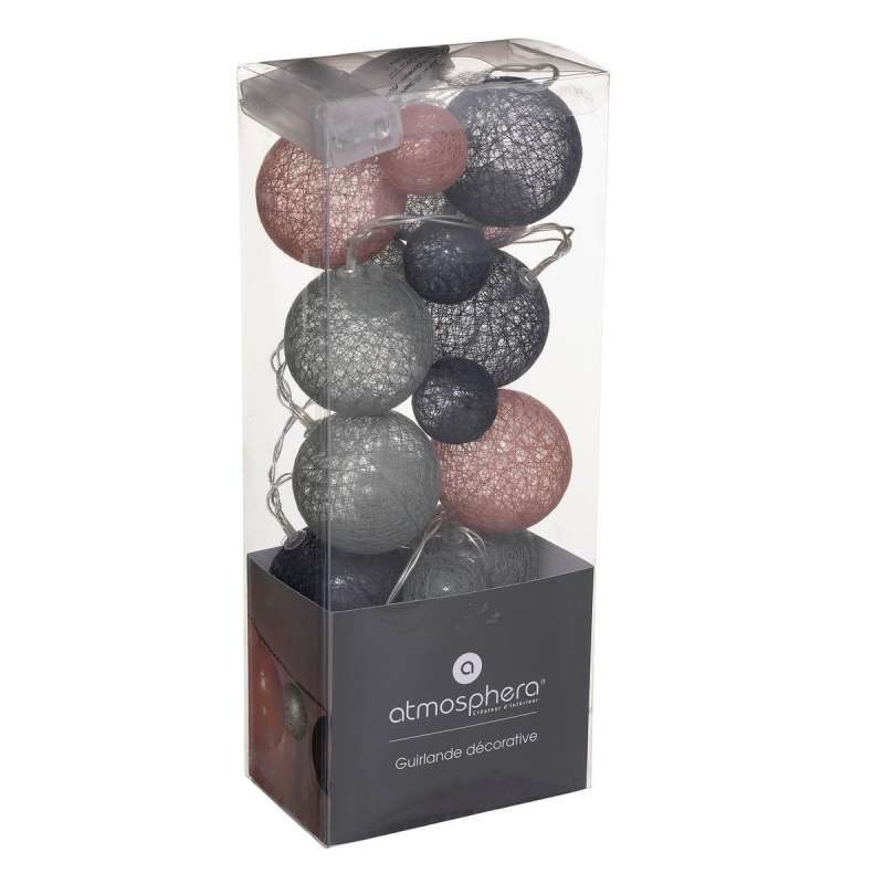 Guirlande LED à pile Wond 20 boules L210cm - guirlande de Noël à prix grossiste