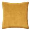 Coussin fourrure bouclé jaune moutarde 45x45cm - Coussin à prix de gros