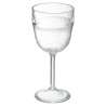 Verre à vin martelé Green Harmony transparent - Verre à vin à prix grossiste