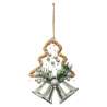 Sujet de Noël Cloche Argent Sapin 13 cm - Cloche à prix de gros