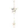 Guirlande de Noël en bois avec motifs étoiles en fourrure 150 cm - guirlande de Noël à prix grossiste Guirlande de Noël en bois avec motifs étoiles en fourrure 150 cm - guirlande de Noël à prix grossiste