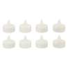 Bougies LED Colorama de Noël lot de 8 chauffe-plats blanc - bougie LED à prix de gros