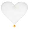 Coussin enfant coeur blanc 40 x45cm - Coussin à prix grossiste