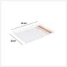 Plateau 30x22cm Scandinave Nature blanc - service tray à prix grossiste Plateau 30x22cm Scandinave Nature blanc - service tray à prix grossiste