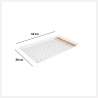 Plateau 45x30cm Scandinave Nature blanc - service tray à prix de gros Plateau 45x30cm Scandinave Nature blanc - service tray à prix de gros