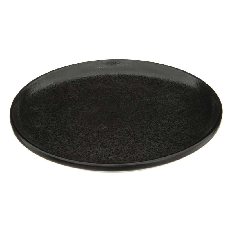 Assiette plate Loft D27cm noir - Assiette à prix grossiste