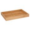 Plateau rectangulaire angulaire Terre Inconnue bambou - service tray à prix grossiste Plateau rectangulaire angulaire Terre Inconnue bambou - service tray à prix grossiste
